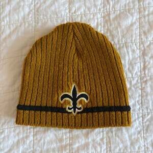 NFL New Orleans Saints Gold Cuffed Knit Beanie Hat